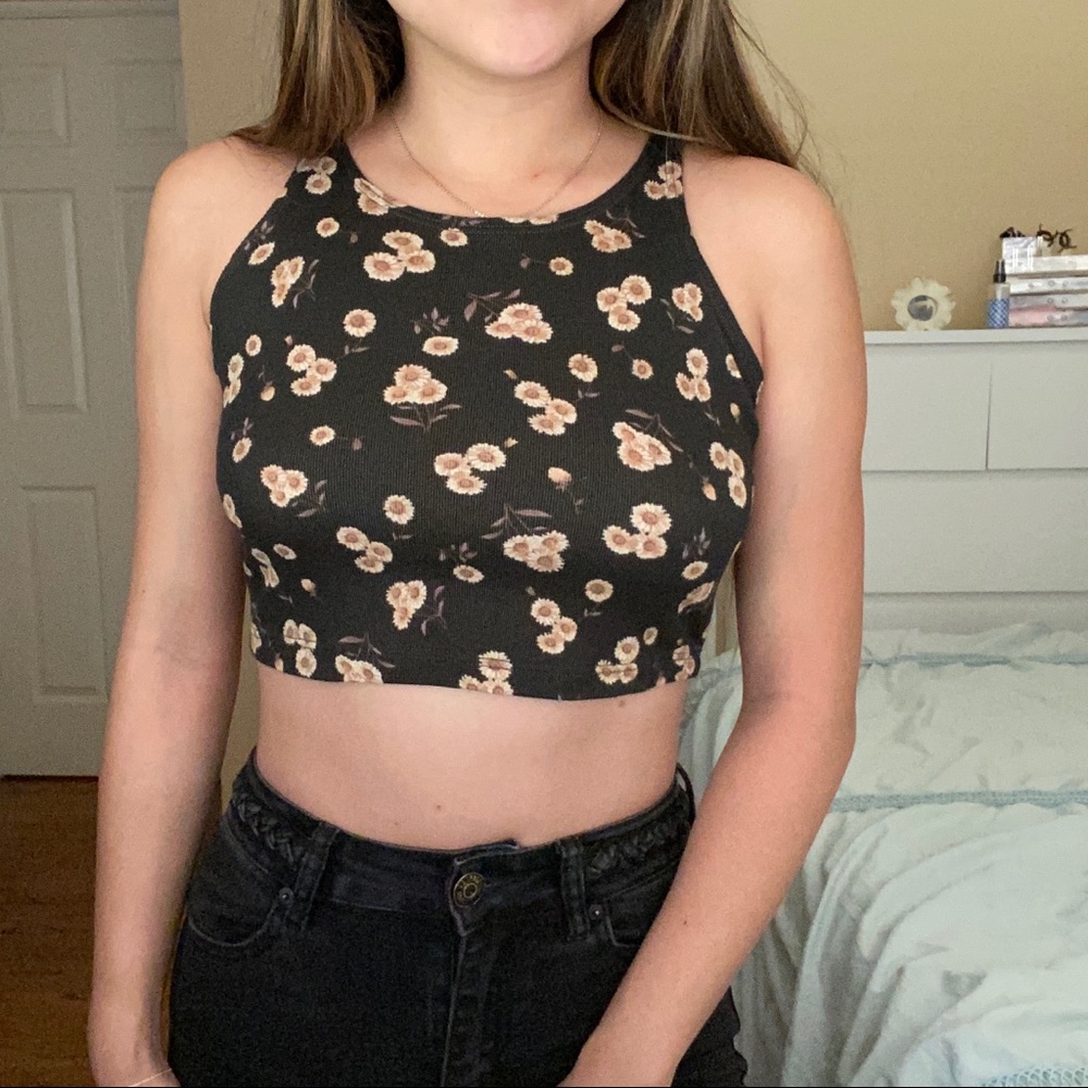 Brandy Melville sunflower tank top